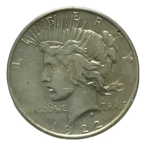 Robmar-USA-Peace Dólar-Plata 900 26,73g-1922(d)-Nº 21-Con Cápsula Protectora