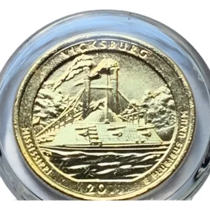 Robmar-USA-Quarter Bañado En Oro 24k-2011-N°9-Vicksburg