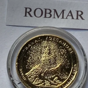 Robmar-USA-Quarter Bañado En Oro 24k-2012-N°14-Hawaii Volcano