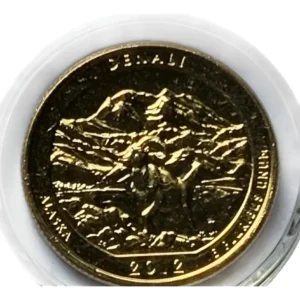 Robmar-USA-Quarter Bañado En Oro 24k-2012-N°15-Monte Denali