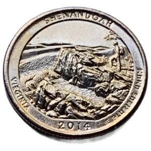 Robmar-USA-Quarter Bañado En Oro 24k-2014-N°22-Shenandoah