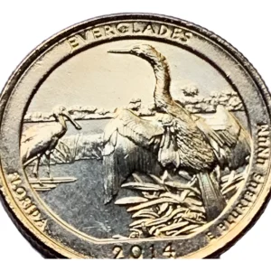 Robmar-USA-Quarter Bañado En Oro 24k-2014-N°25-Everglades