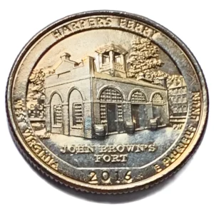 Robmar-USA-Quarter Bañado En Oro 24k-2016-N°33-Harpers Ferry