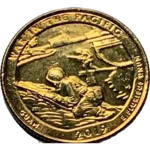 Robmar-USA-Quarter Bañado En Oro 24k-2019-N°47-American Pacific