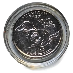 Robmar-USA-Quarter Bañado En Platino 24k-2004(d)-Michigan