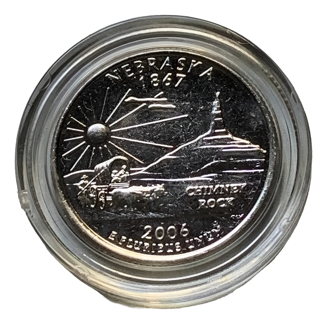 Robmar-USA-Quarter Bañado En Platino 24k-2006(d)-Nebraska