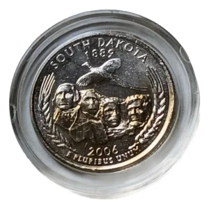 Robmar-USA-Quarter Bañado En Platino 24k-2006(d)-South Dakota