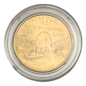 Robmar-USA-Quarter Bañado En Oro 24k-2003(p/d)-Missouri