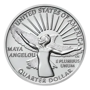 Robmar-USA-Quarter Serie American Women-N°1-Maya Angelou