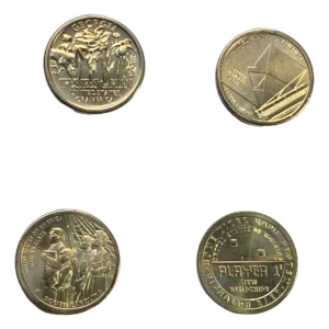 ROBMAR-4 MONEDAS DE LA SERIE DE 1 DÓLAR INNOVATION-N°5-2019--N°6-2020--N°9-2020 Y LA N°10-2021